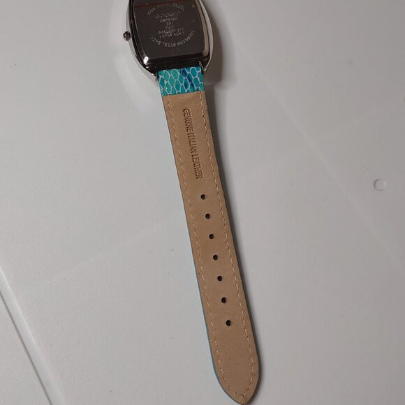 Gossip Analog Watch With White Dial And Greenish Blue Band - Picture 7 of 10